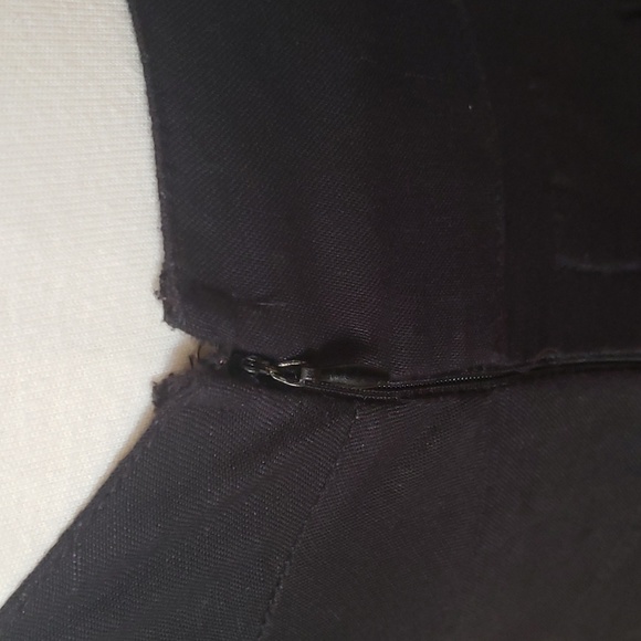 Anthropologie Maeve Twist Front Black Mini Dress Size Small Petite - Picture 5 of 16